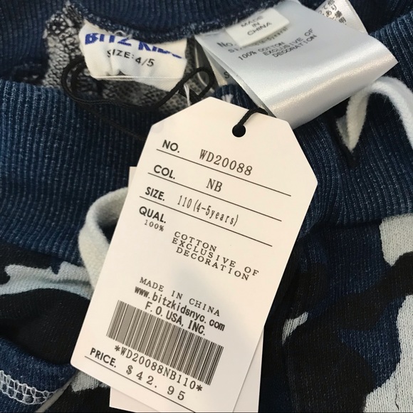 HP!!! 🤩 New Bitz Kids Blue Camo sweatpants - Picture 6 of 6